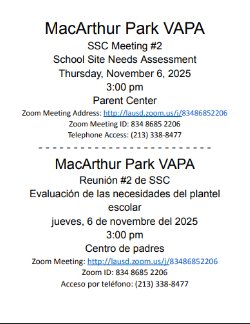 SSC Meeting flyer